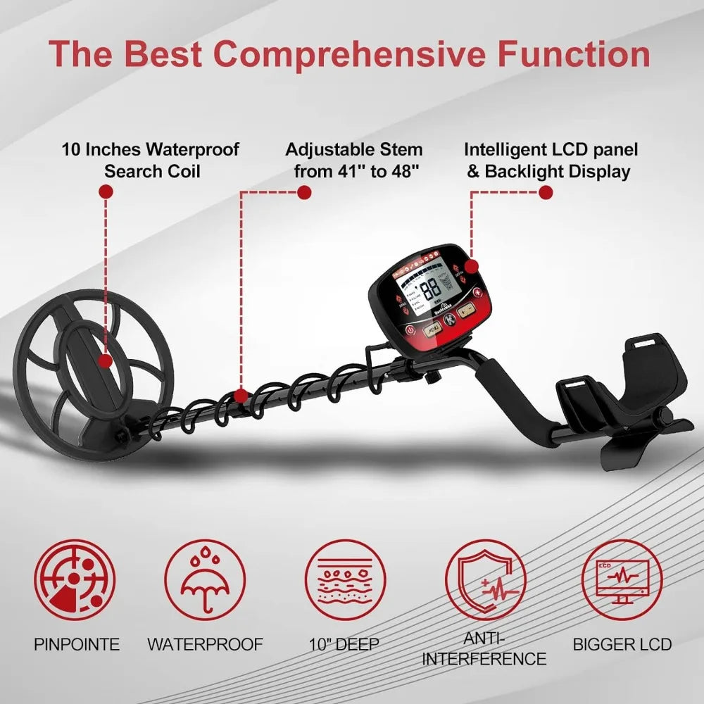 High Accuracy Waterproof Gold Detector with LCD Display