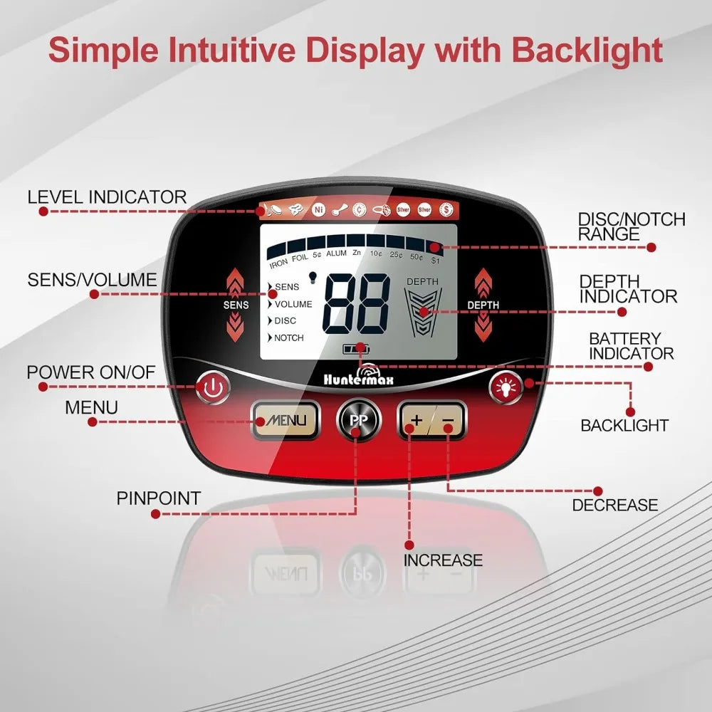 High Accuracy Waterproof Gold Detector with LCD Display