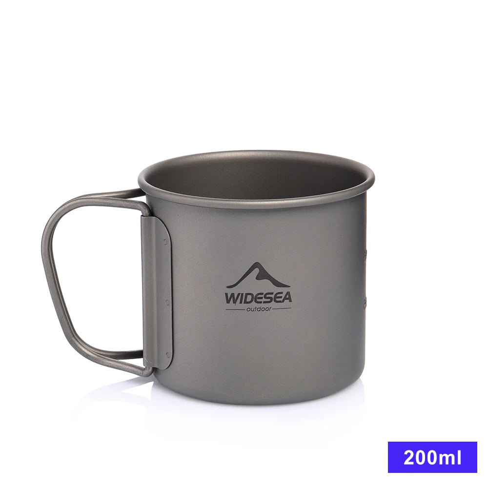 Camping Mug Titanium Travel Cooking set