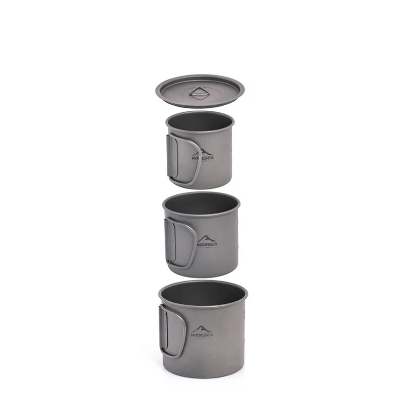 Camping Mug Titanium Travel Cooking set