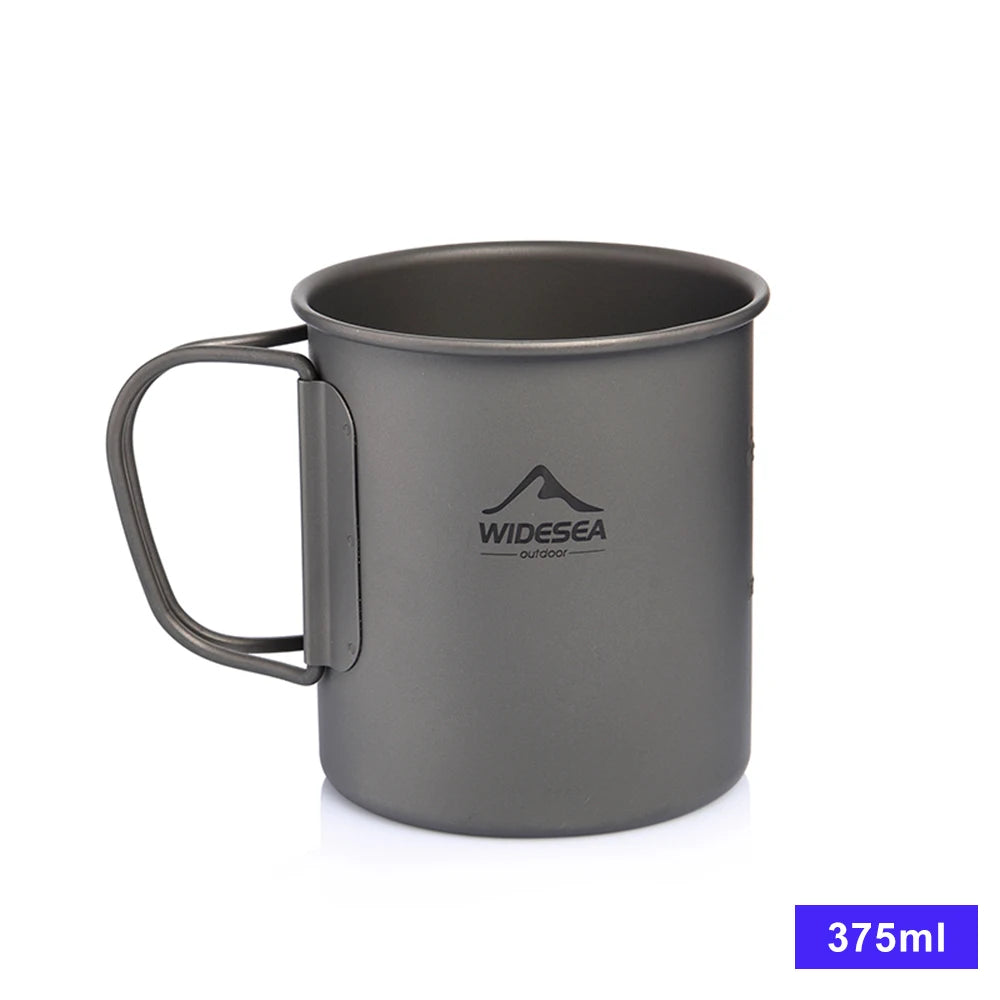 Camping Mug Titanium Travel Cooking set