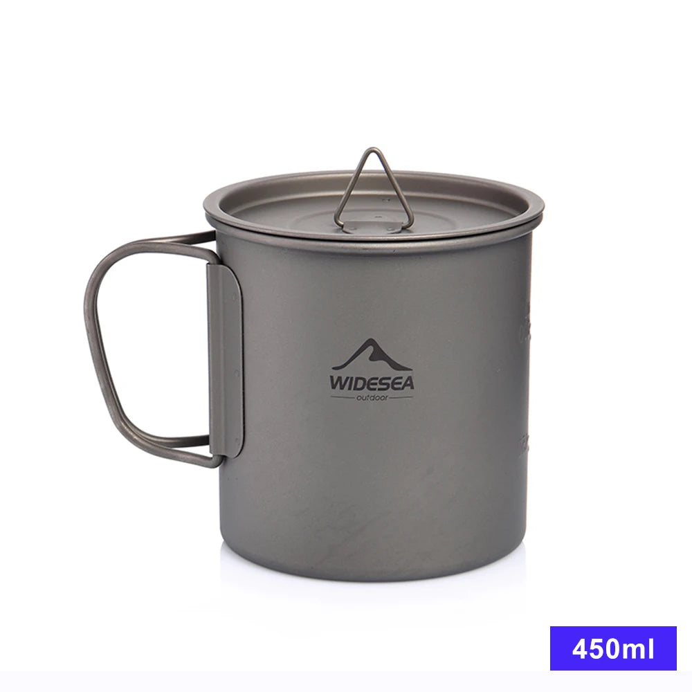 Camping Mug Titanium Travel Cooking set