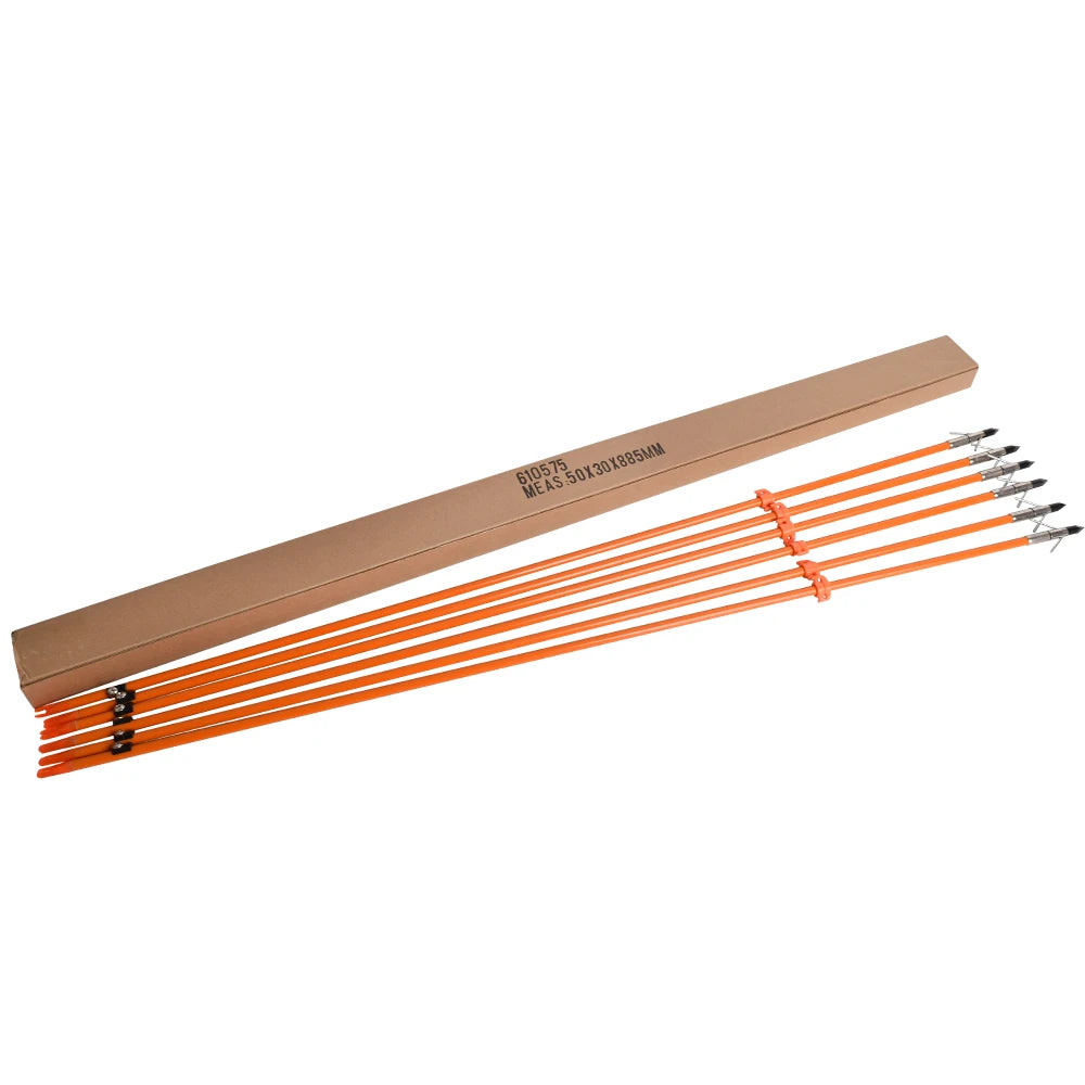 6pcs ARCHERY Bowfishing Arrows 32"