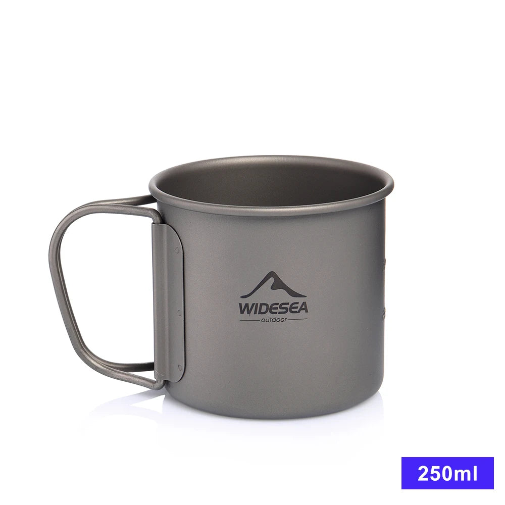 Camping Mug Titanium Travel Cooking set