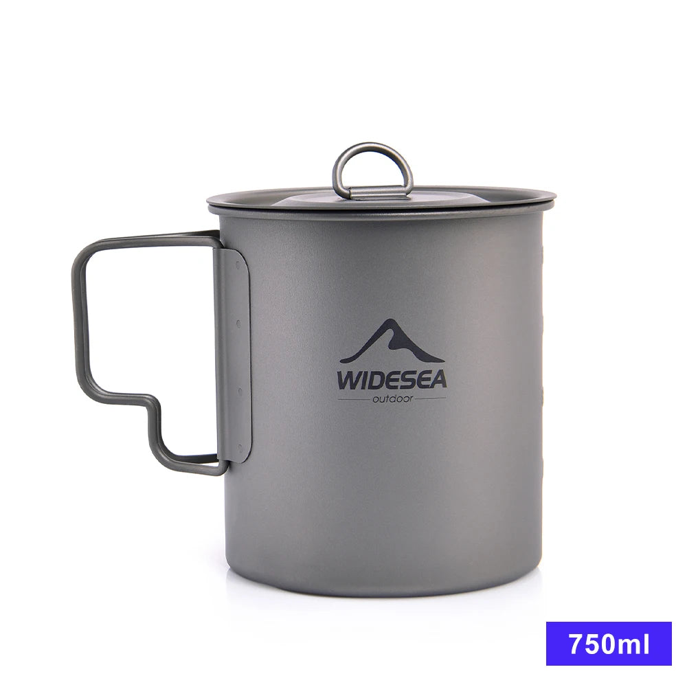 Camping Mug Titanium Travel Cooking set