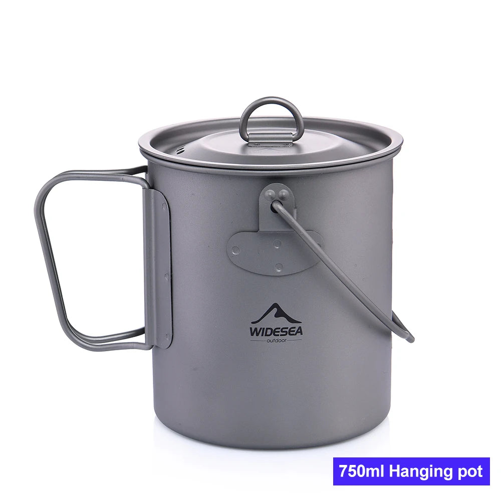 Camping Mug Titanium Travel Cooking set