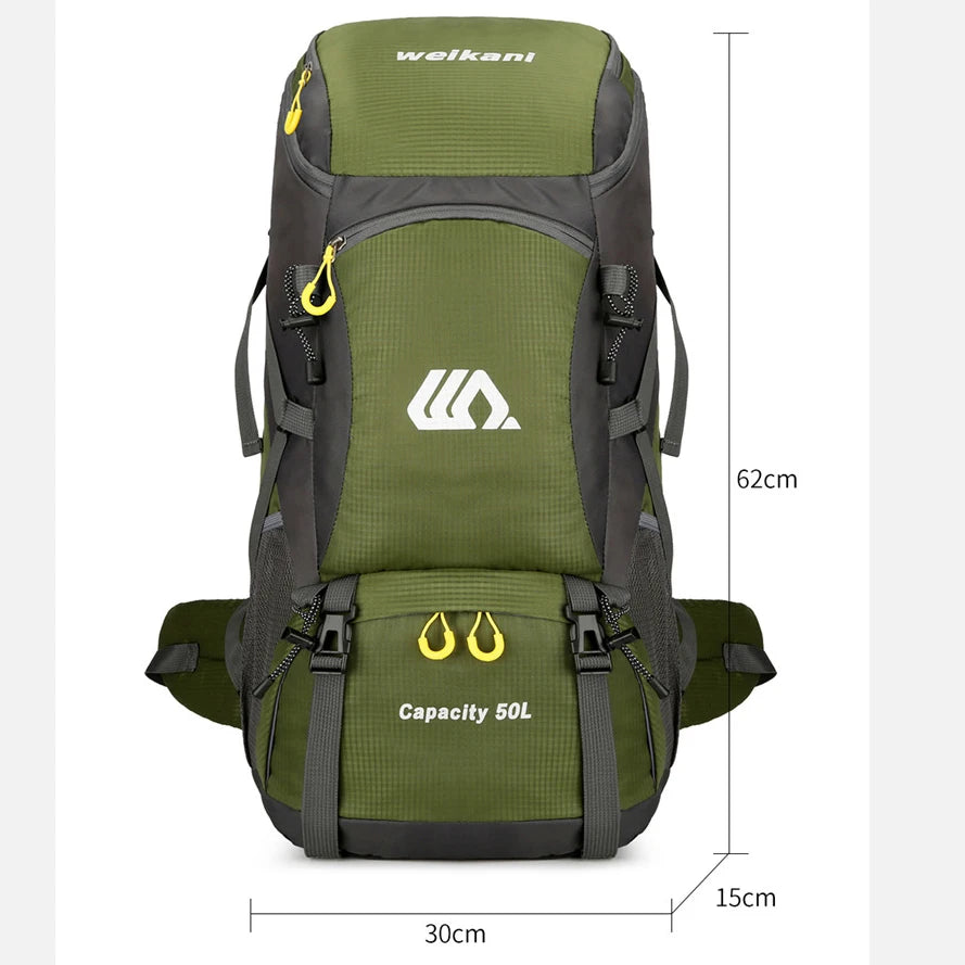 Large Capacity 50L Waterproof Camping Backpack