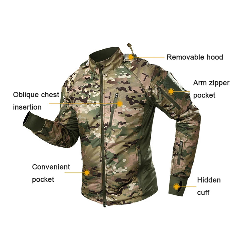 Windbreaker Men's Waterproof Tactical Jacket