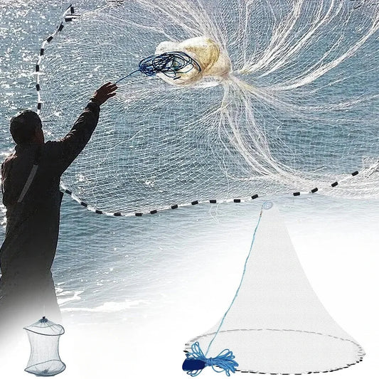 Cast Net 4Ft-8FT Radius Bait Net