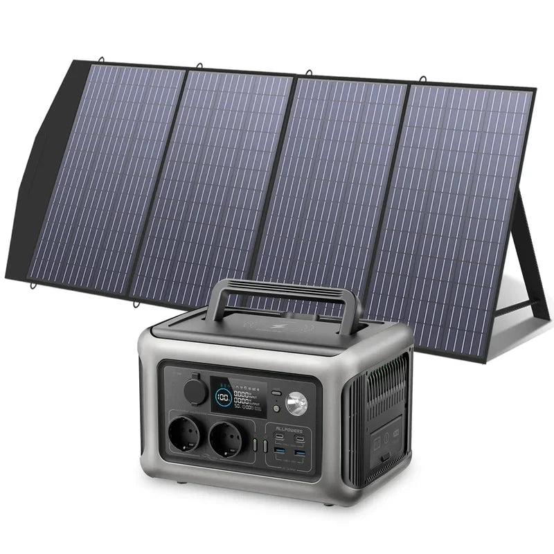 Solar Panel Energy Charger with Battery