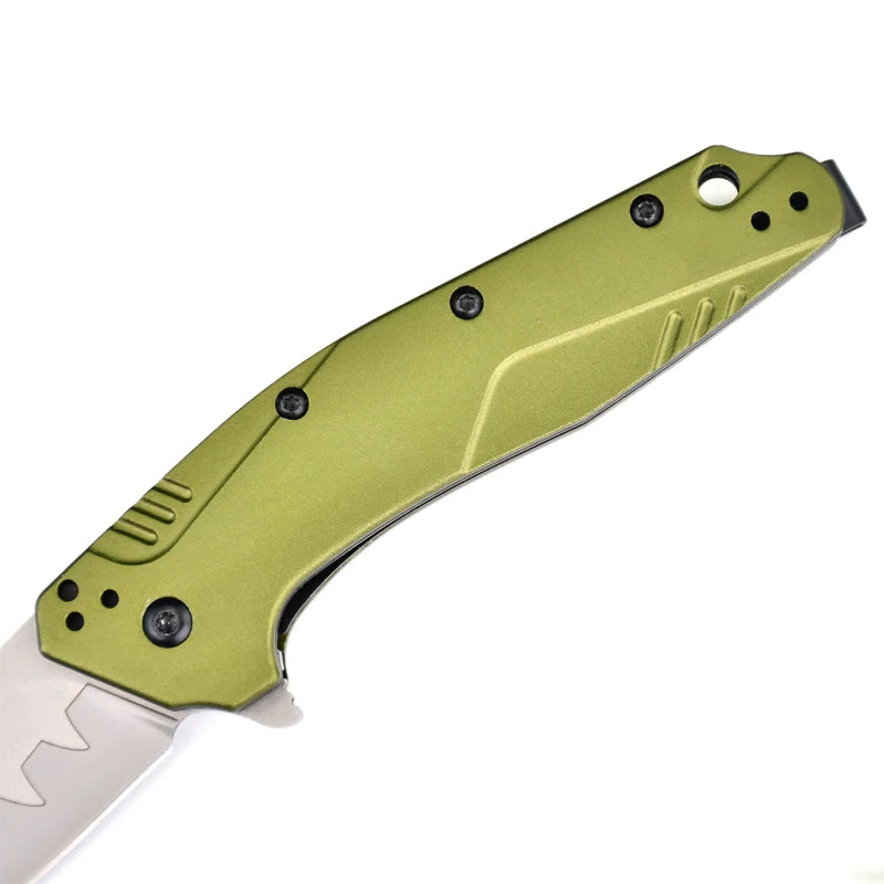 Outdoor folding knife D2 Steel aluminum handle