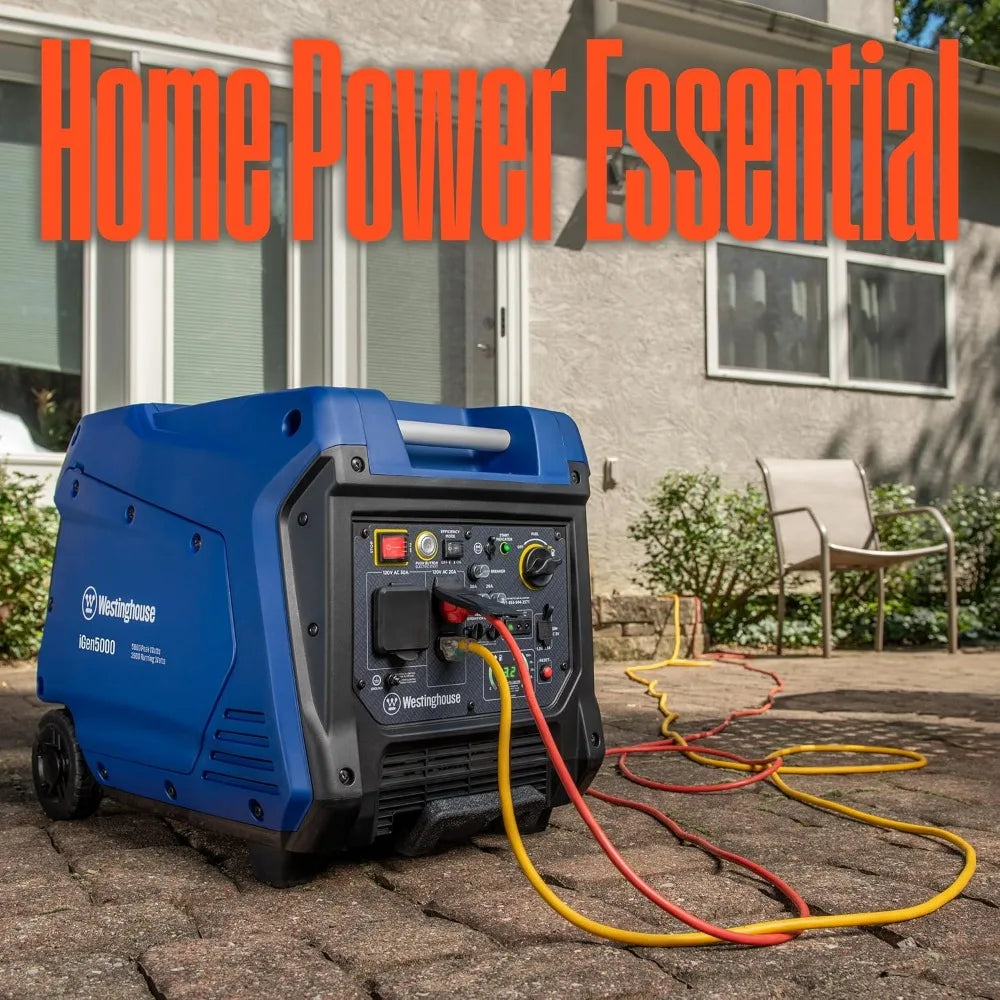 5000 Peak Watt Super Quiet Generator Electric Start