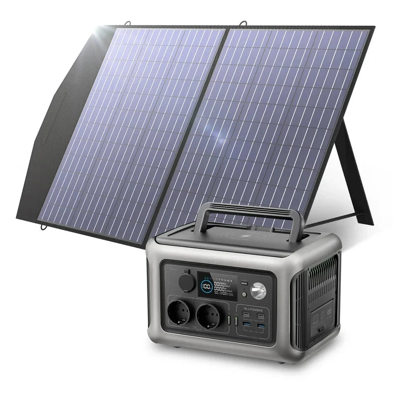 Solar Panel Energy Charger with Battery