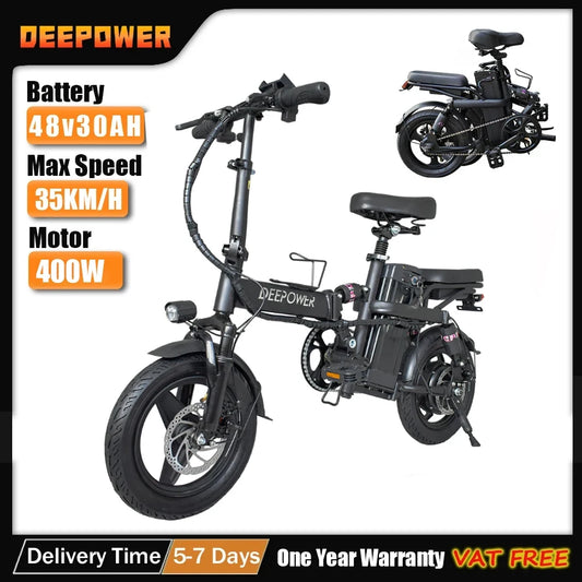 Mini Foldable Ebike 400W 48V 30AH