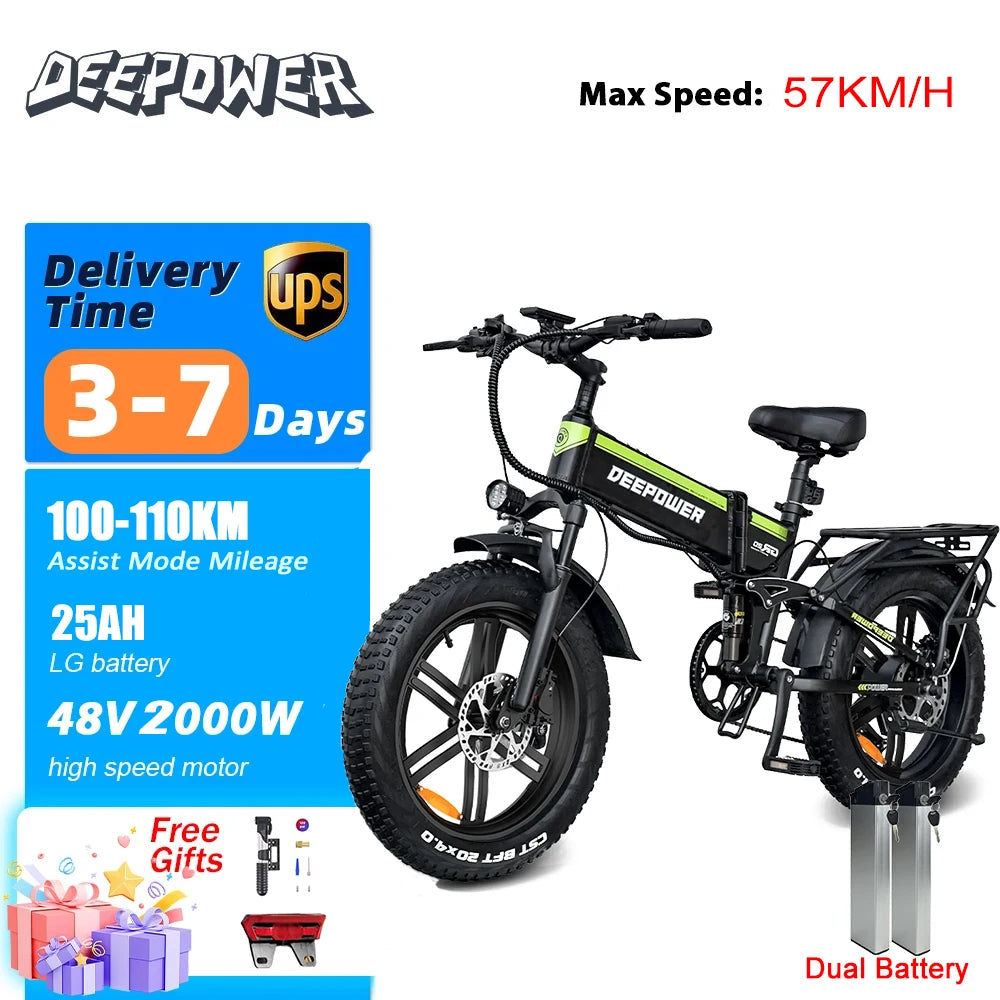 H20PRO Electric Bicycle 2000W 48V 25AH