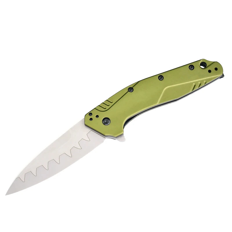 Outdoor folding knife D2 Steel aluminum handle