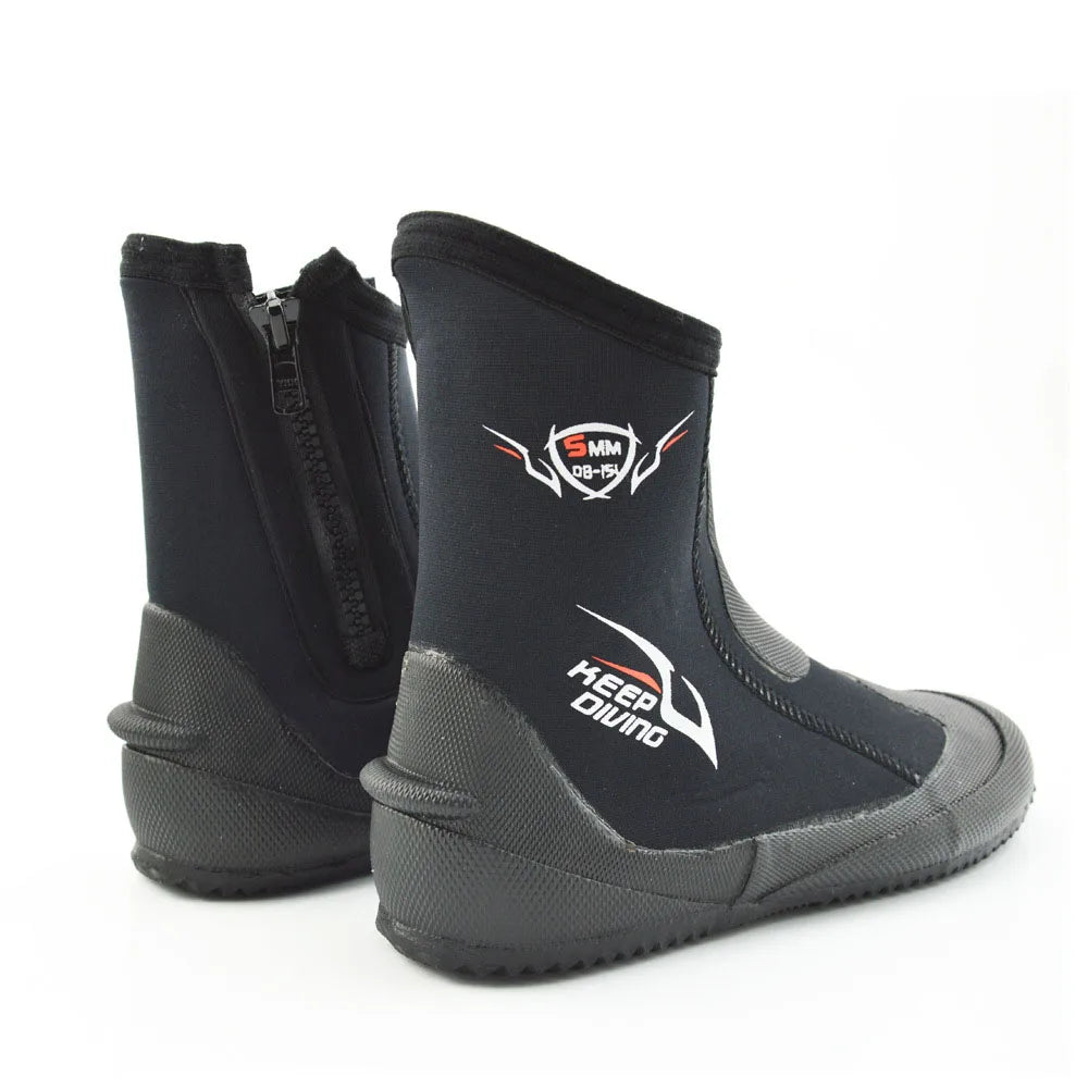 High-top Waterproof 5mm Diving Boots Neoprene