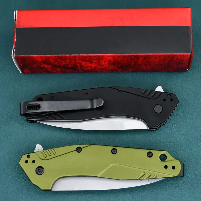 Outdoor folding knife D2 Steel aluminum handle