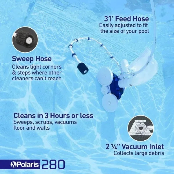 Vac-Sweep 280 Pressure-Side In-ground Pool Cleaner