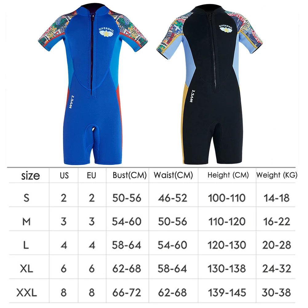 Kid UPF50 Neoprene Wetsuits