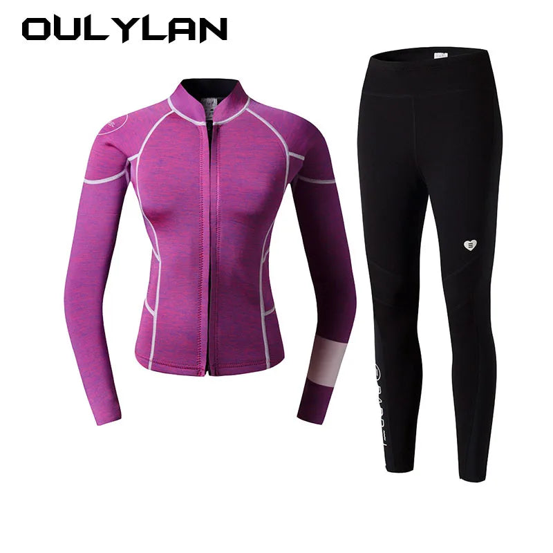 2MM Women Wetsuit Split Long Sleeved