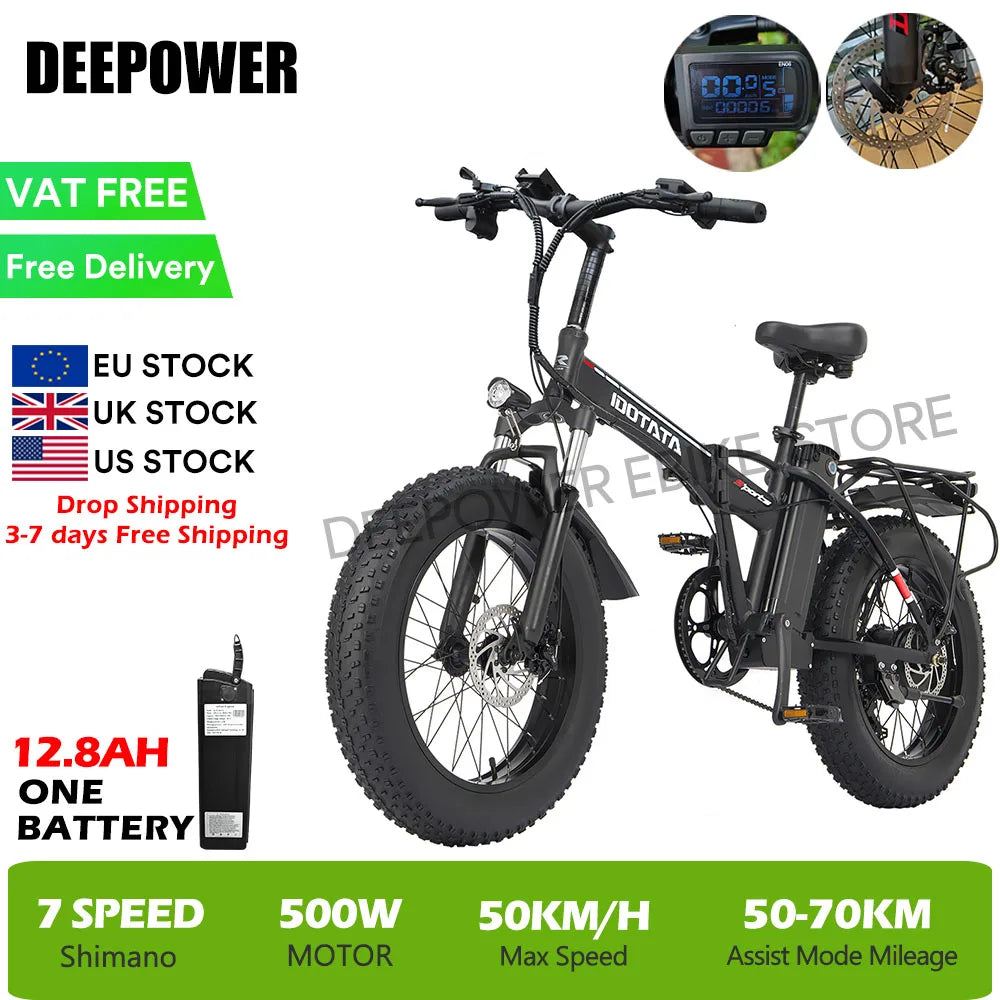 G20 Electric Bicycle 48V 1000W 25AH Fat Tire