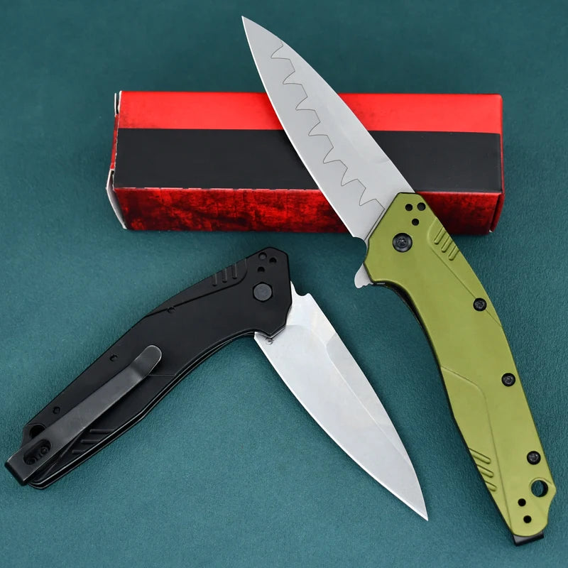 Outdoor folding knife D2 Steel aluminum handle