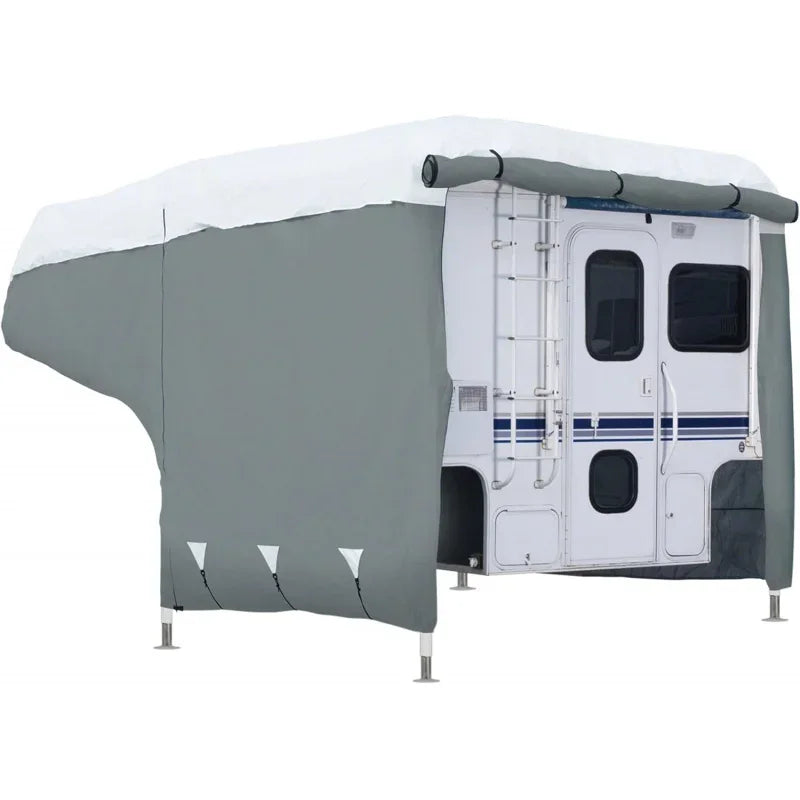 PolyPRO3 Trailer Cover, Fits 8'-10'L, Grey/Snow White