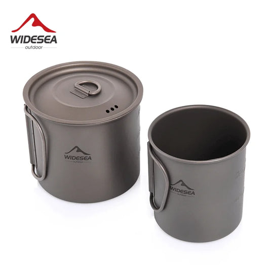 Camping Mug Titanium Travel Cooking set