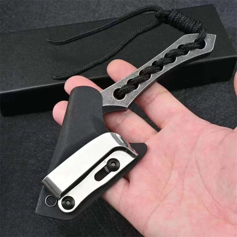 Mini Axe D2 Steel with Rope Handle and Sheath