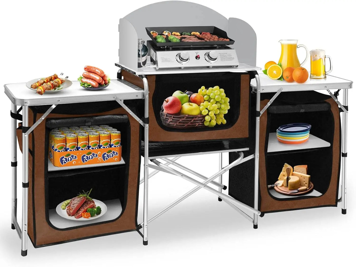 Aluminum Portable Camping Kitchen Table